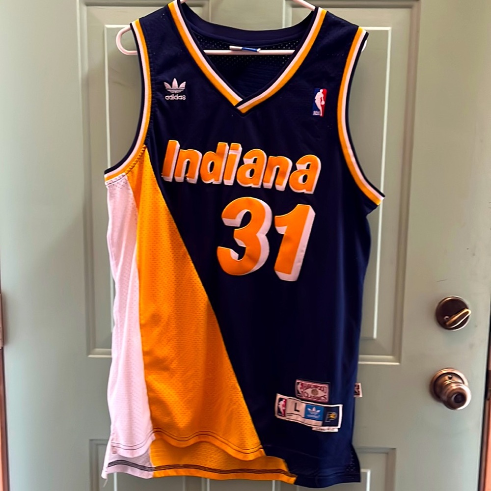 Reggie Miller Indians “31” NBA jersey by Adidas. large. Very good condition.